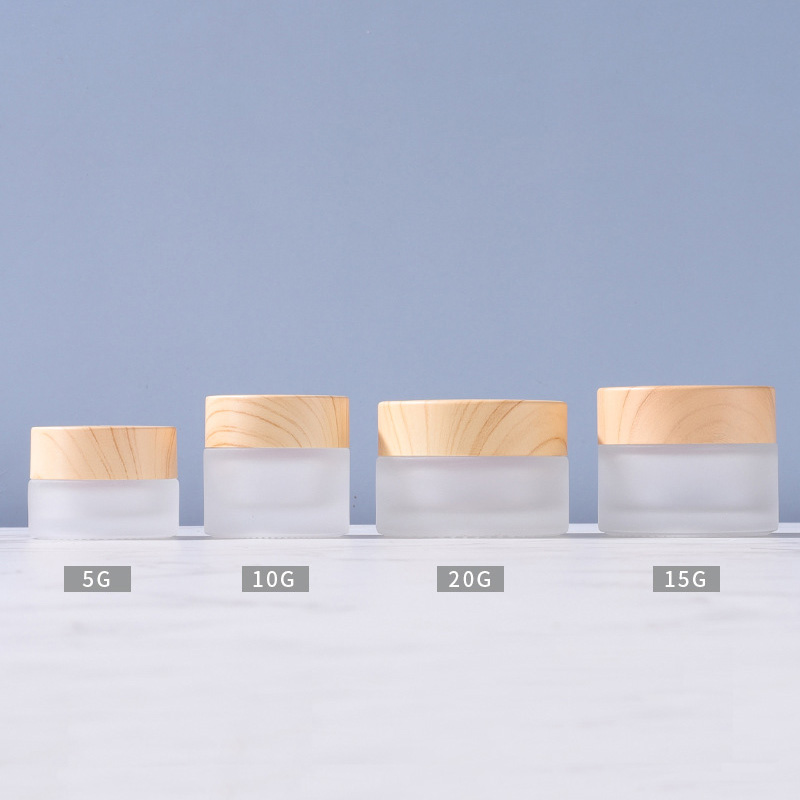 Frosted Glass Cream Bottle-6