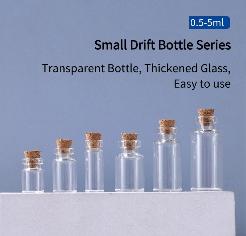 clear glass bayonet cork small drift bottle11