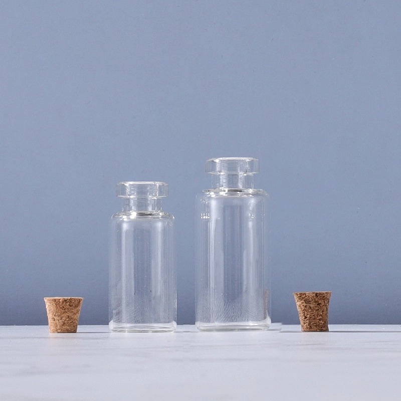 clear glass bayonet cork small drift bottle6
