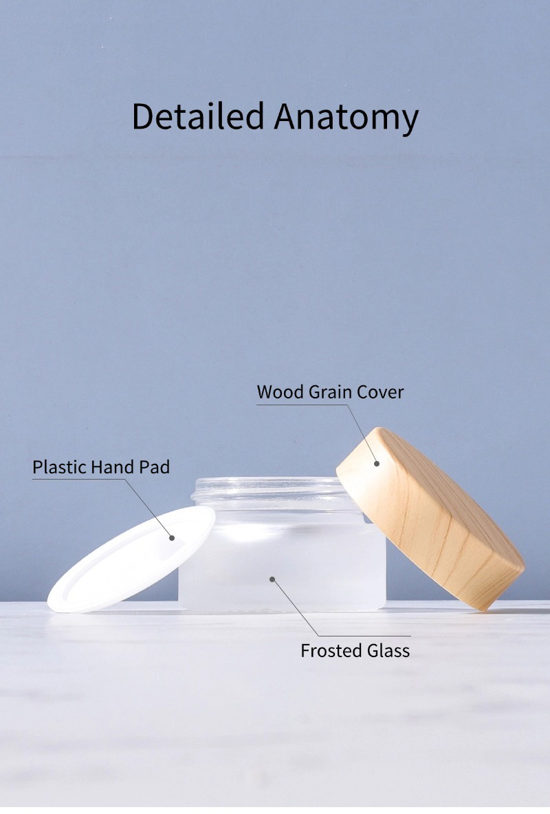 frosted glass cream bottle detail-3