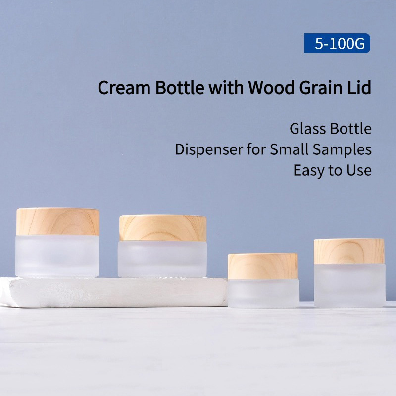 frosted glass cream bottle detail-4