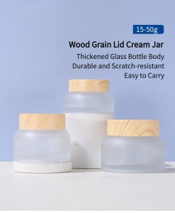 woodgrain glass jar 08