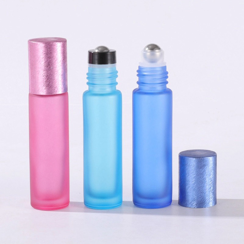 10ml Brushed Cap Matte Roller Bottles1