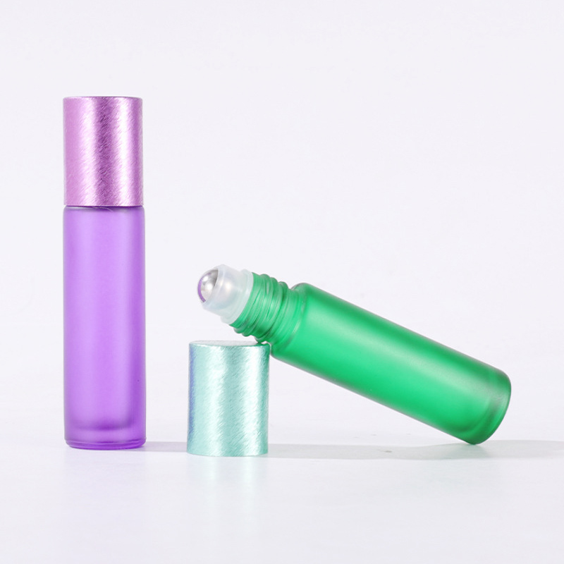 10ml Brushed Cap Matte Roller Bottles2
