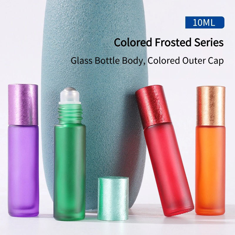 10ml Brushed Cap Matte Roller Bottles3