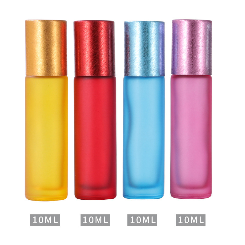10ml Brushed Cap Matte Roller Bottles4