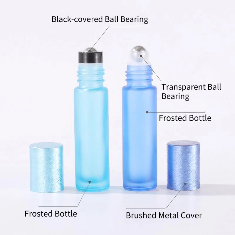 10ml Brushed Cap Matte Roller Bottles5