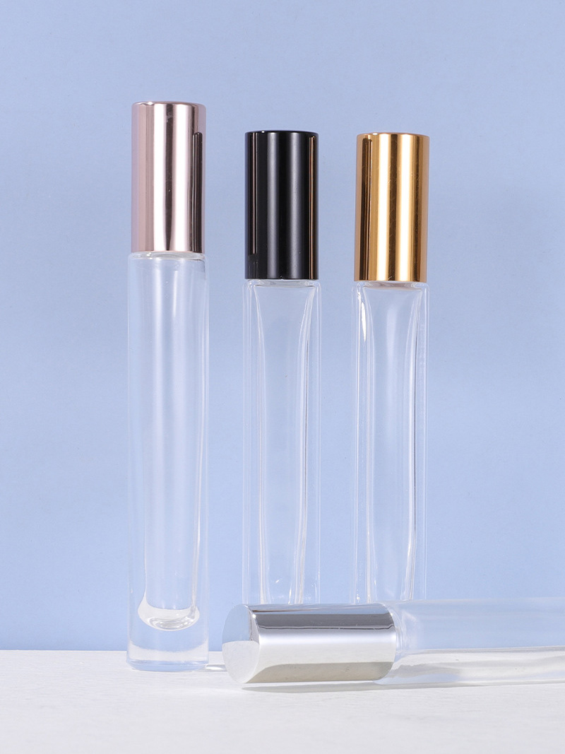 10ml Square Slim Glass Rollerball Bottles6