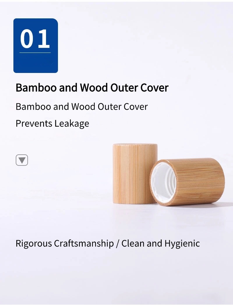 Bamboo Wood Cap Rollerball Bottle6