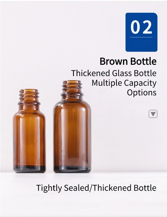 Bamboo-capped Brown Glass Bottle8