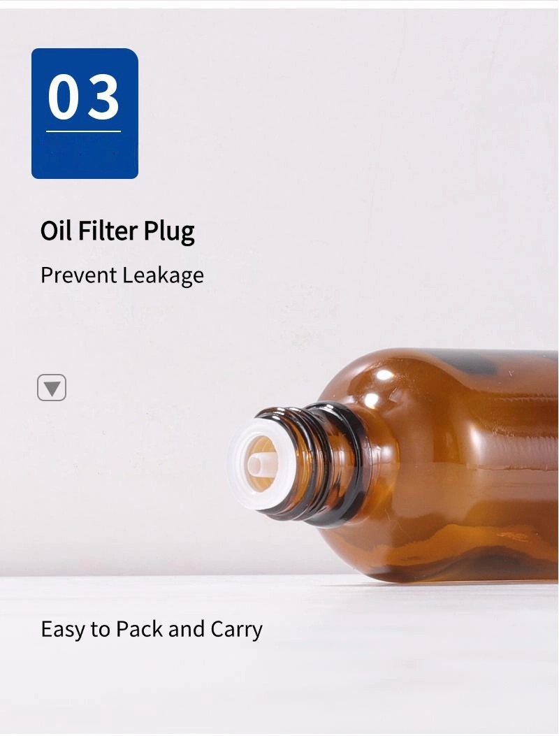 Bamboo-capped Brown Glass Bottle9