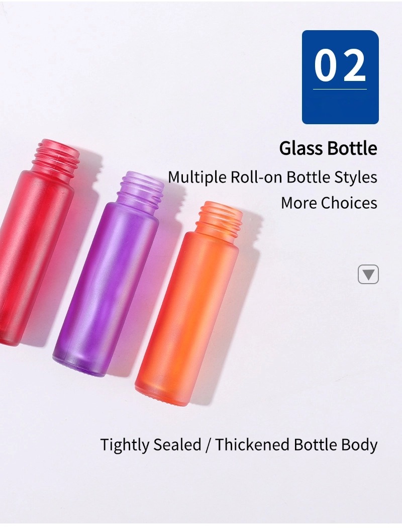 Colored Frosted Rollerball Bottle7