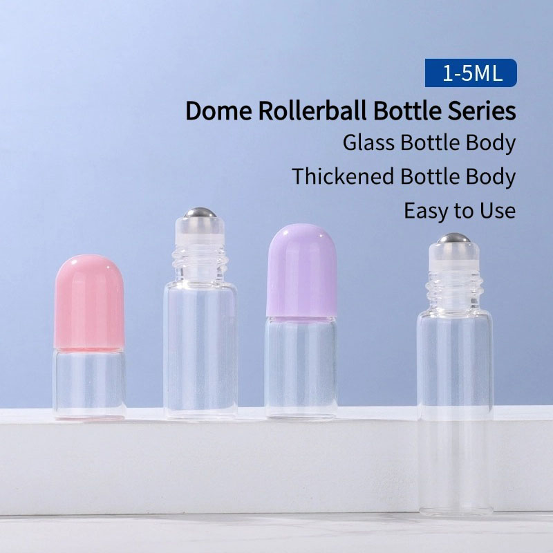 Colored Round Cap Rollerball Bottles1