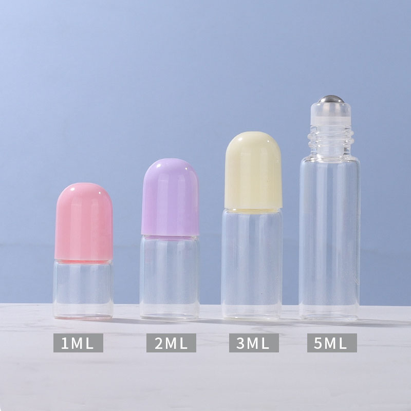 Colored Round Cap Rollerball Bottles2