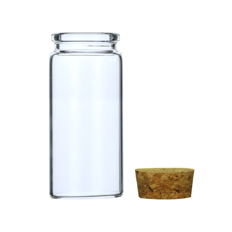 Glass Straight Jars with lids01