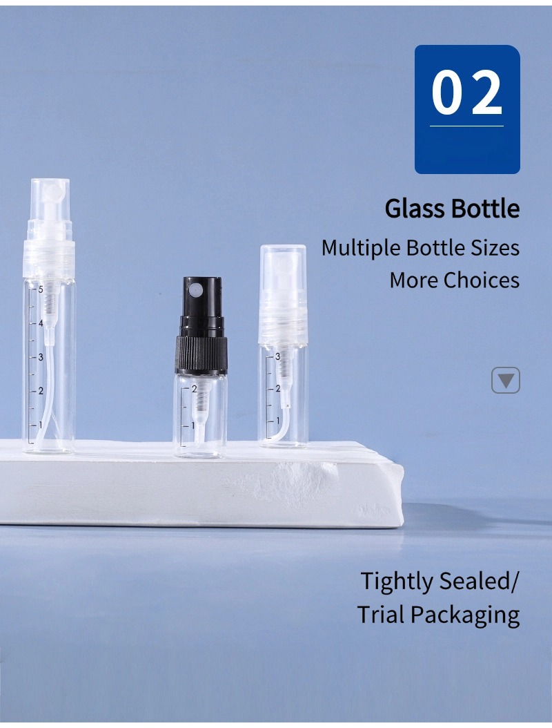 Graduated Clear Glass Spray Bottle7