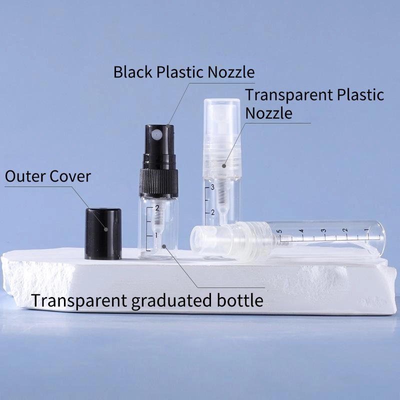 Graduated Clear Glass Spray Bottles2