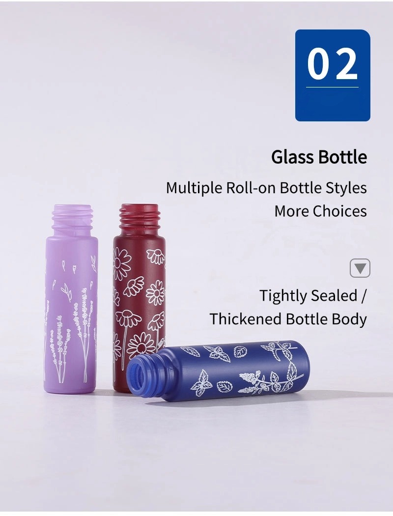 Printed Frosted Glass Rollerball Bottle8