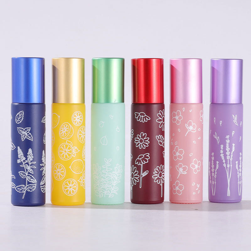 Printed Frosted Glass Rollerball Bottles6