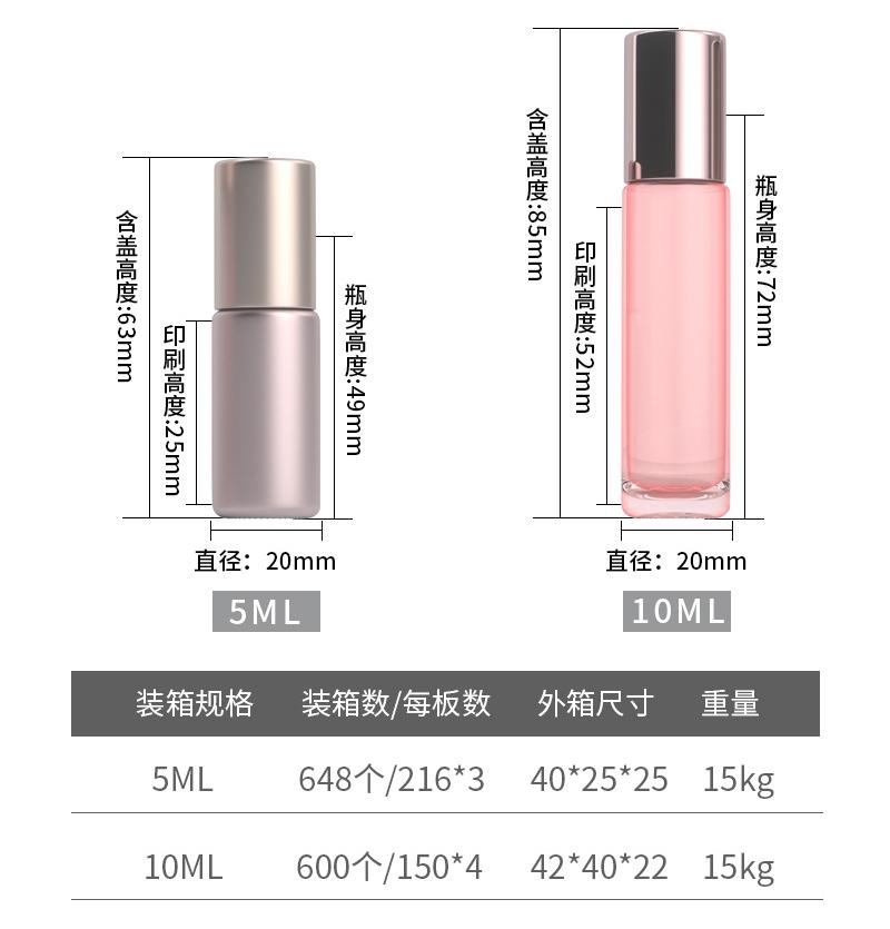 Rose Gold Roll-On Bottle Size