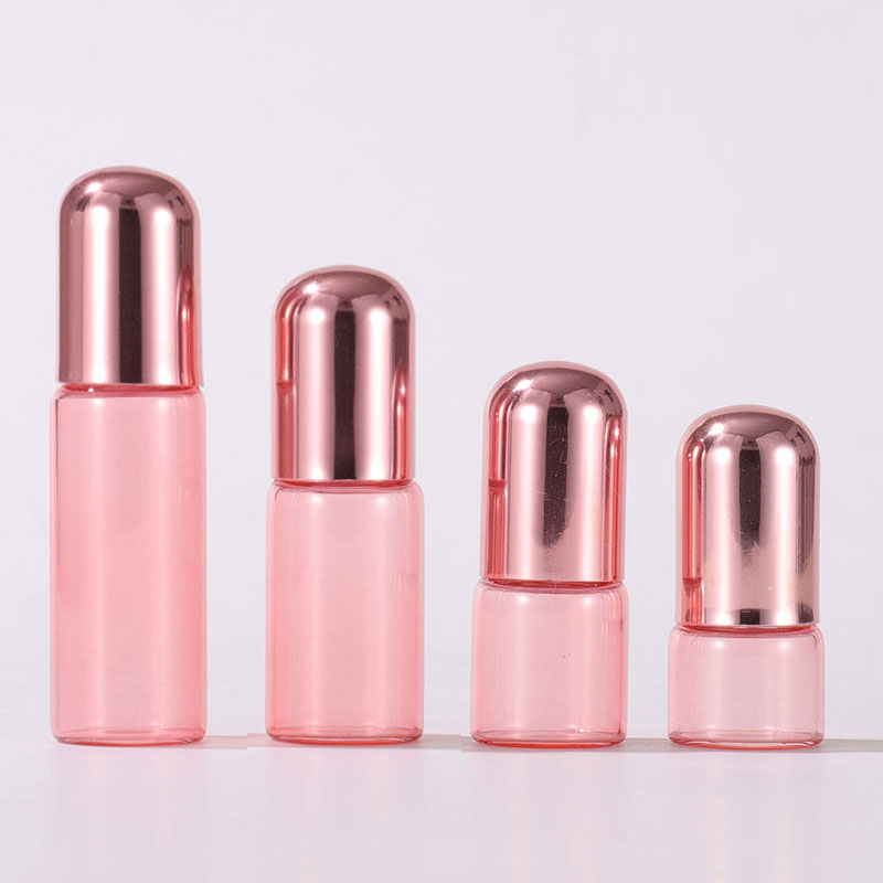 Rose Gold Round Cap Rollerball Bottles6