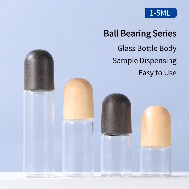 Wooden Cap Transparent Rollerball Bottle12