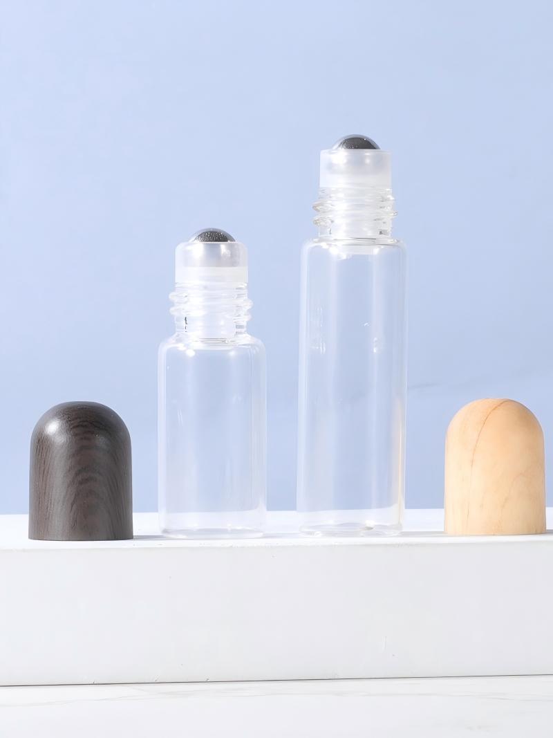 Wooden Cap Transparent Rollerball Bottle9