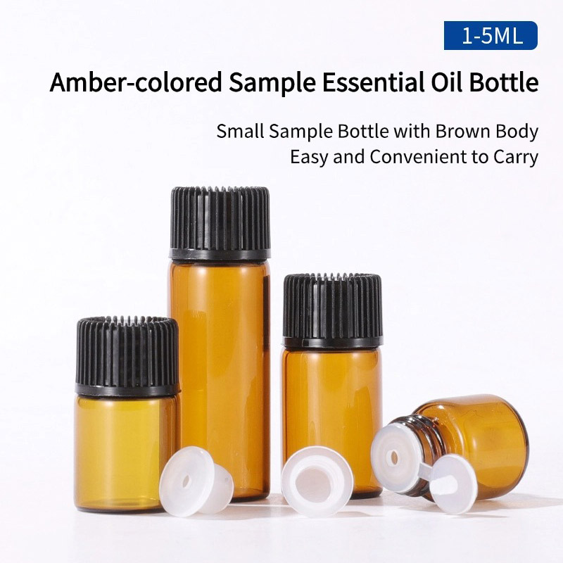 different amber essential oil pipette bottle1