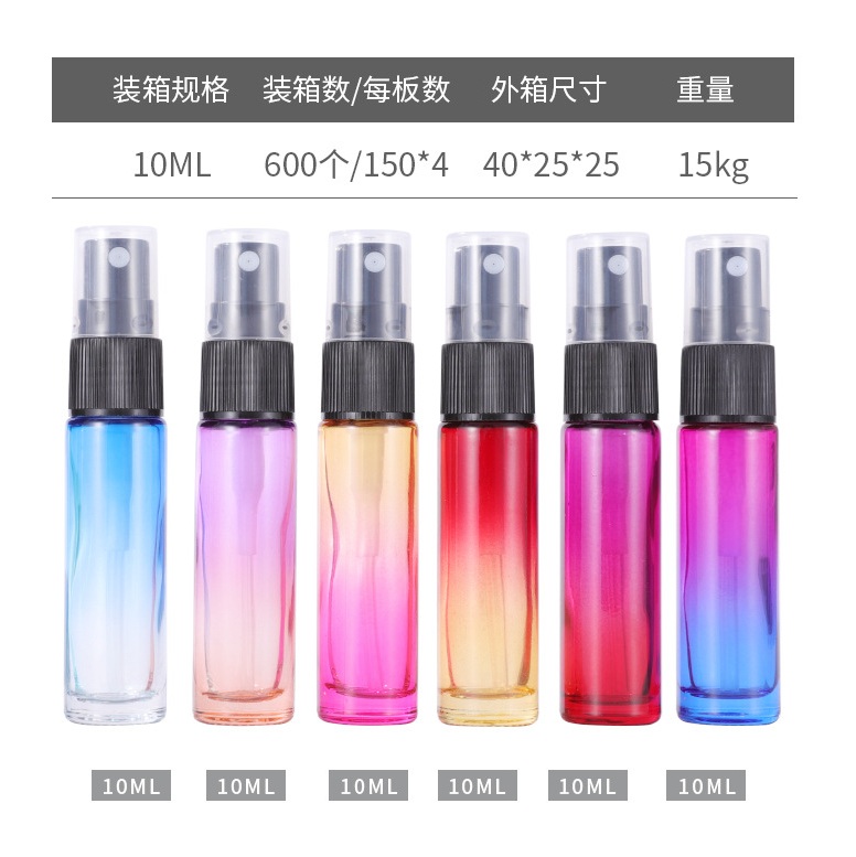 dual-color gradient transparent glass spray bottles1